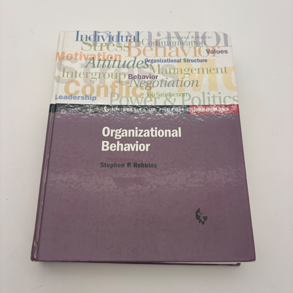 Organizational Behavior Stephen P Robbins 8th Ed University of Phoenix Hardcover